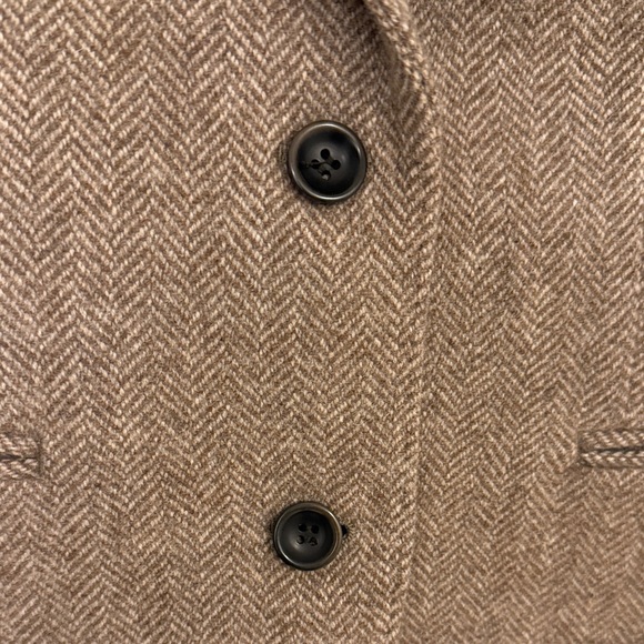 Brown Herringbone Blazer - Picture 3 of 6